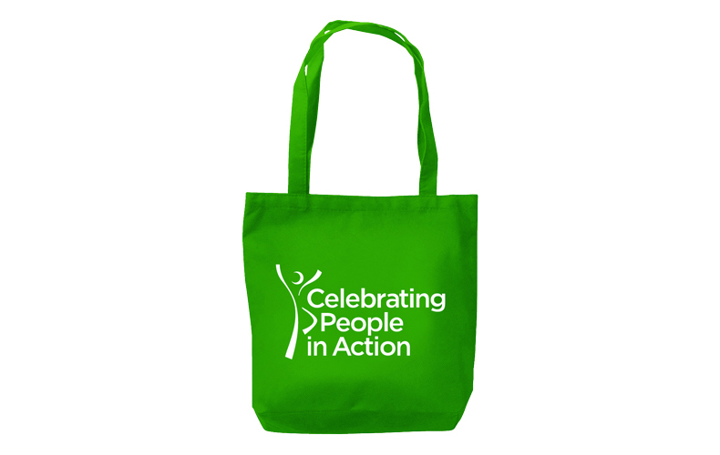 "Celebrating People in Action" Tote Bag